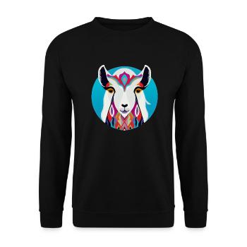 Lama - Unisex Pullover - Schwarz - Vorne - Alina (178cm) & Michal (187cm)