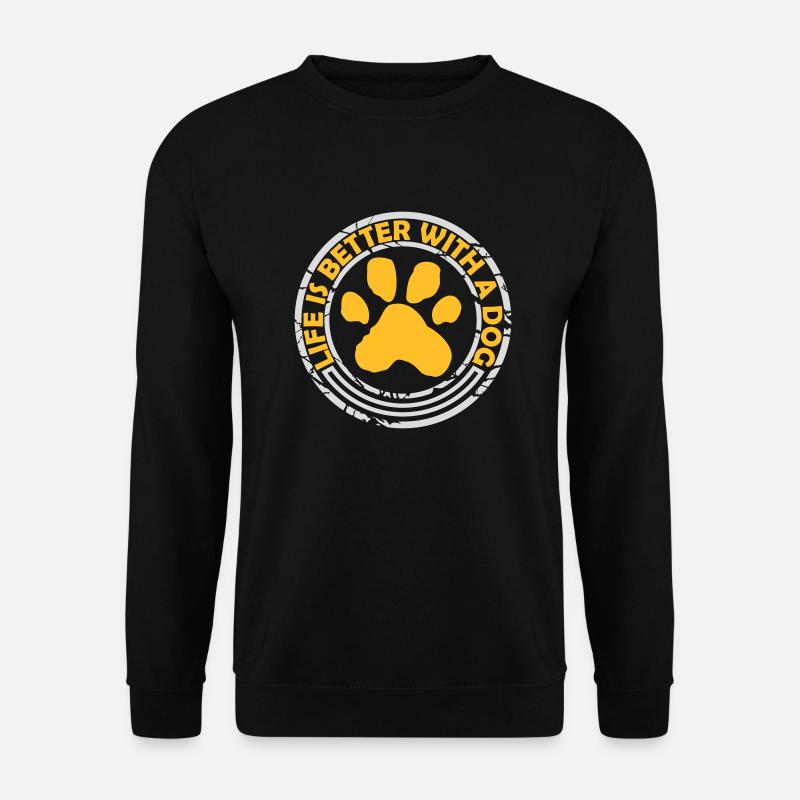 better with a dog - Unisex Sweatshirt - black