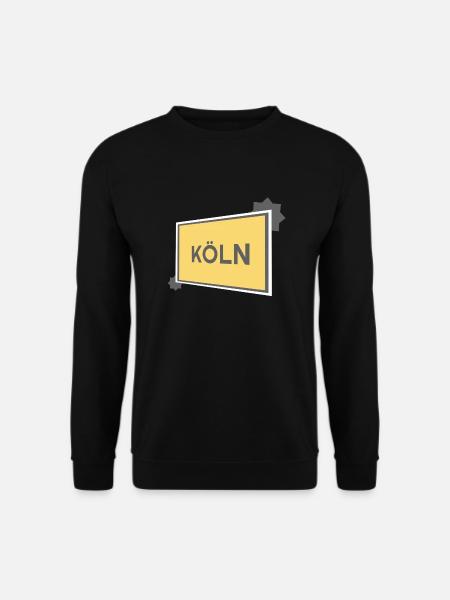 Köln Ortsschild - modern grey - Unisex Pullover - Schwarz