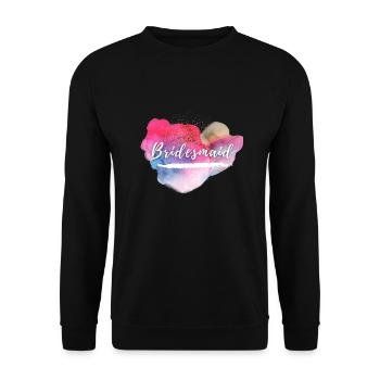 Bridesmaid color mix - Unisex Sweatshirt - black - Front - Alina (178cm) & Michal (187cm)
