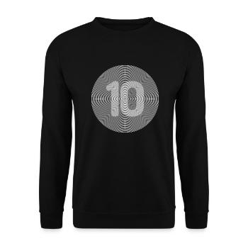 10 - Unisex Pullover - Schwarz - Vorne - Alina (178cm) & Michal (187cm)