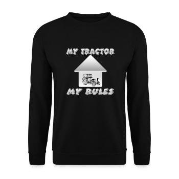 Traktor - Unisex Pullover - Schwarz - Vorne - Alina (178cm) & Michal (187cm)