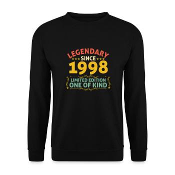 Legendary since 1998 Limited Edition - Unisex Sweatshirt - black - Front - Alina (178cm) & Michal (187cm)