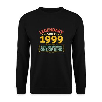 Legendary since 1999 Limited Edition - Unisex Sweatshirt - black - Front - Alina (178cm) & Michal (187cm)