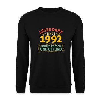 Légendaire depuis 1992 Edition Limitée - Sweat-shirt Unisexe - noir - Devant - Alina (178cm) & Michal (187cm)