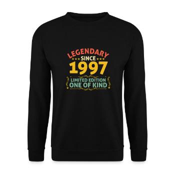 Légendaire depuis 1997 Edition Limitée - Sweat-shirt Unisexe - noir - Devant - Alina (178cm) & Michal (187cm)