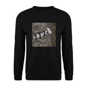 Fourmi - Sweat-shirt Unisexe - noir - Devant - Alina (178cm) & Michal (187cm)