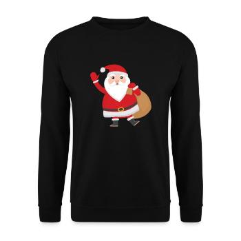 Pere Noel cute - Unisex Sweatshirt - black - Front - Alina (178cm) & Michal (187cm)