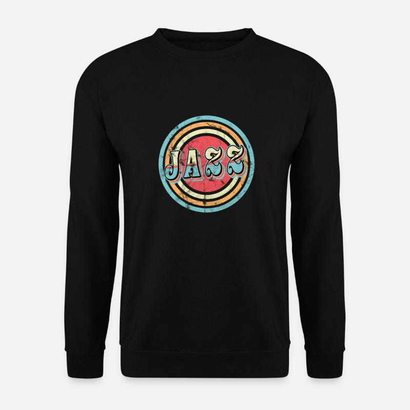 Jazz Musik Retro - Unisex Pullover - Schwarz