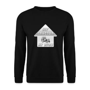 Tractor - Unisex Sweatshirt - black - Front - Alina (178cm) & Michal (187cm)