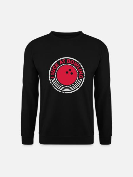 I suck at bowling - Unisex Sweatshirt - black