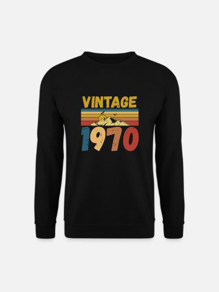 Vintae 1970 / made in 1970 - Unisex Sweatshirt - black