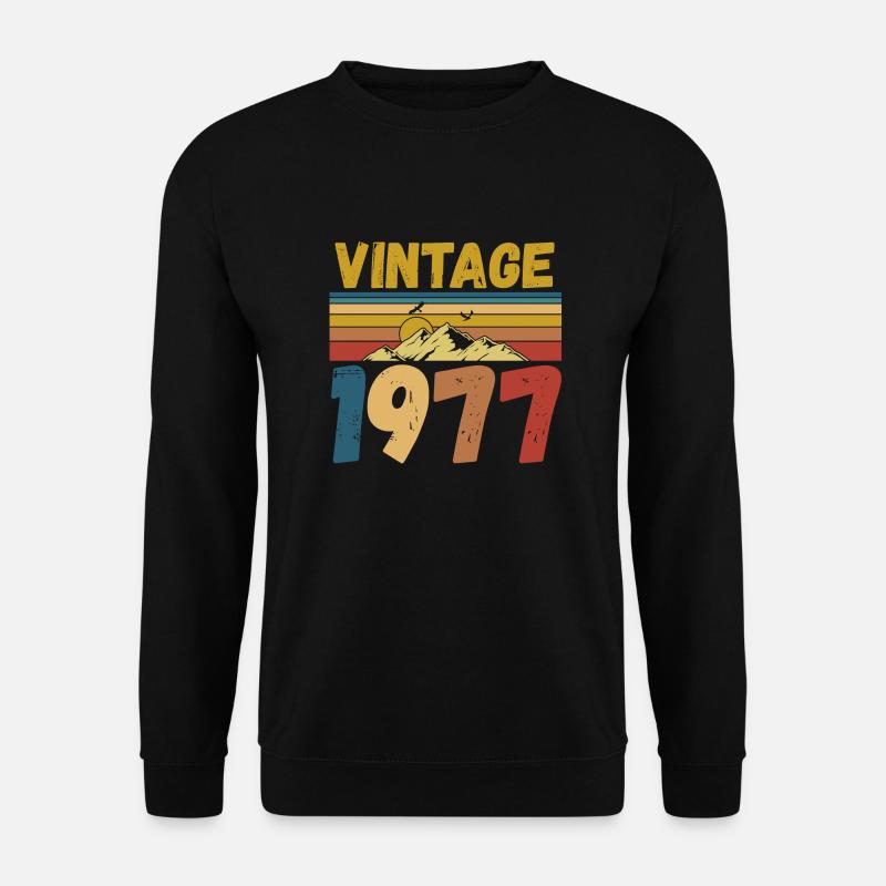 Vintae 1977 / Made in 1977 - Unisex Sweatshirt - black