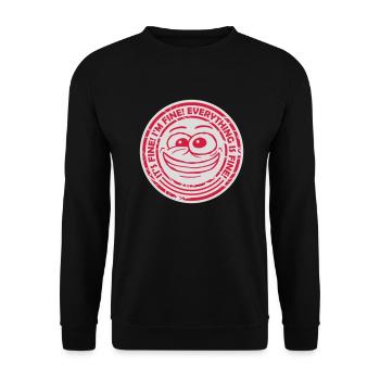 Tout va bien devis - Sweat-shirt Unisexe - noir - Devant - Alina (178cm) & Michal (187cm)