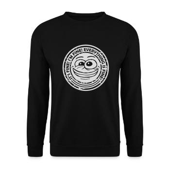 Tout va bien devis - Sweat-shirt Unisexe - noir - Devant - Alina (178cm) & Michal (187cm)