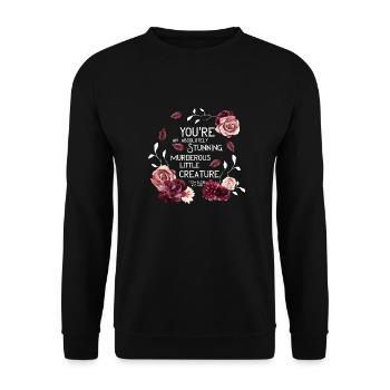 Little Creature - Blood and Ash - Unisex Sweatshirt - black - Front - Alina (178cm) & Michal (187cm)
