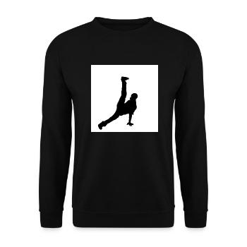 Breakdance - Sweat-shirt Unisexe - noir - Devant - Alina (178cm) & Michal (187cm)