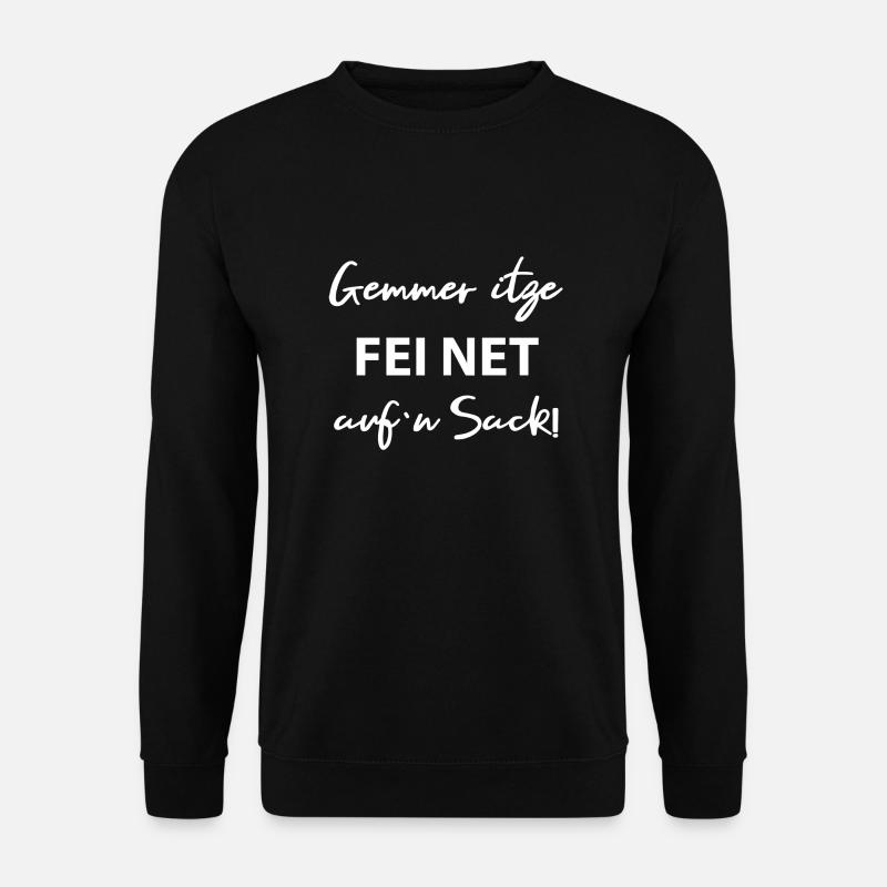 Sackgang Weiß - Unisex Pullover - Schwarz