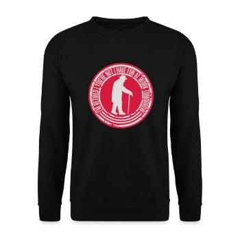 Amusez-vous au travail - Sweat-shirt Unisexe - noir - Devant - Alina (178cm) & Michal (187cm)