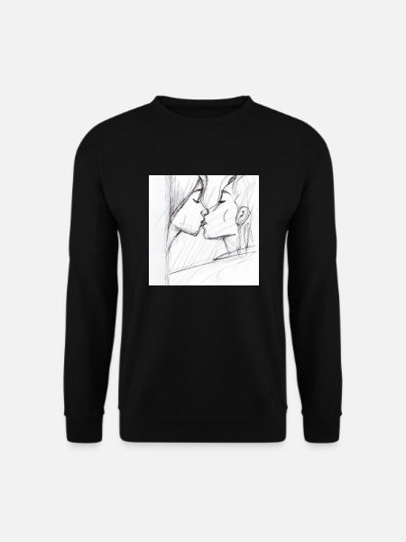 LGBT Queer kiss 🌈🌈 - Unisex Sweatshirt - black