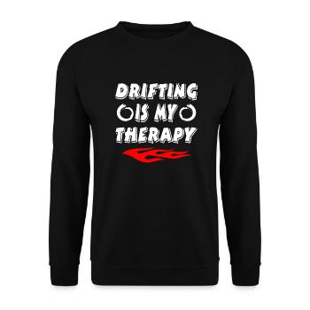 Car - Unisex Sweatshirt - black - Front - Alina (178cm) & Michal (187cm)
