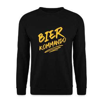 Bierkommando - Unisex Pullover - Schwarz - Vorne - Alina (178cm) & Michal (187cm)
