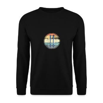 Planches de ski Vintage - Sweat-shirt Unisexe - noir - Devant - Alina (178cm) & Michal (187cm)