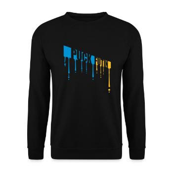 Conception du logo Puck Futin - Sweat-shirt Unisexe - noir - Devant - Alina (178cm) & Michal (187cm)