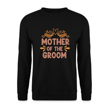 Mère du marié-mariage-mariée - Sweat-shirt Unisexe - noir - Devant - Alina (178cm) & Michal (187cm)