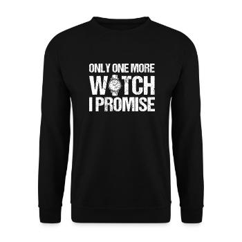 Watch Collector Watch Watchmaker - Unisex Sweatshirt - black - Front - Alina (178cm) & Michal (187cm)