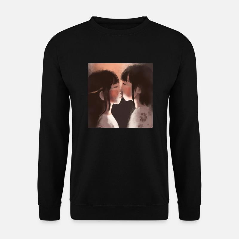 LGBT Queer Kuss 🌈🌈 - Unisex Pullover - Schwarz