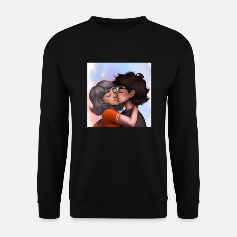 LGBT Queer Kuss 🌈🌈 - Unisex Pullover - Schwarz
