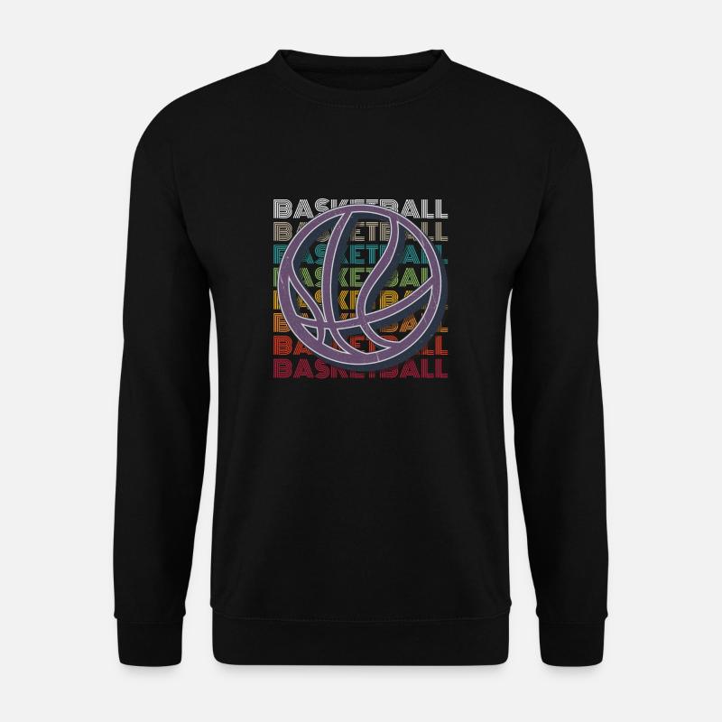 Basketball Retro - Unisex Pullover - Schwarz