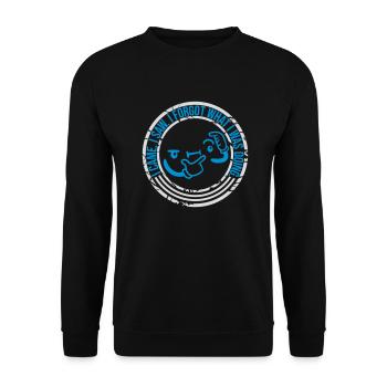 I came saw forget - Unisex Sweatshirt - black - Front - Alina (178cm) & Michal (187cm)