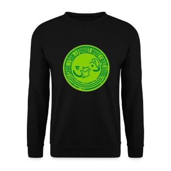 I came saw forget - Unisex Sweatshirt - black - Front - Alina (178cm) & Michal (187cm)