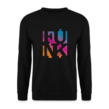 Funky Music - Unisex Pullover - Schwarz - Vorne - Alina (178cm) & Michal (187cm)