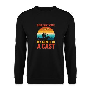 Pêche Drôles Cadeau pêcheur Pêche humour cadeau - Sweat-shirt Unisexe - noir - Devant - Alina (178cm) & Michal (187cm)