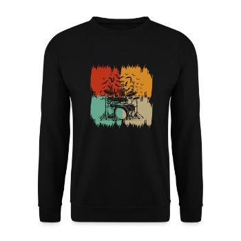 Schlagzeug Schlagzeuger Schlagzeug Schlagzeuger - Unisex Pullover - Schwarz - Vorne - Alina (178cm) & Michal (187cm)