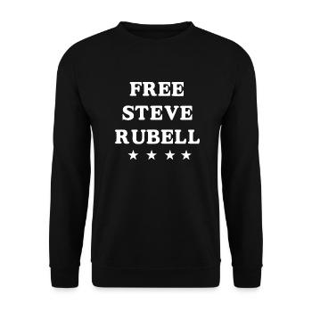 Free Steve Rubell - Unisex Sweatshirt - black - Front - Alina (178cm) & Michal (187cm)