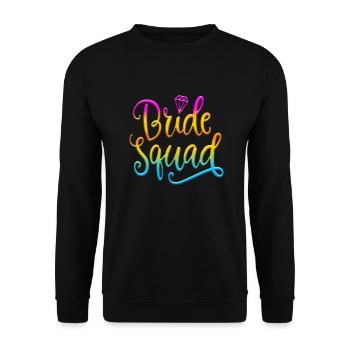 Bride bride wedding stag party bridesmaid party stag party - Unisex Sweatshirt - black - Front - Alina (178cm) & Michal (187cm)