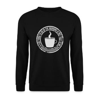 ne me parle pas - Sweat-shirt Unisexe - noir - Devant - Alina (178cm) & Michal (187cm)