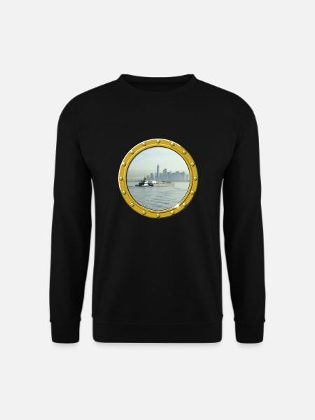 New York-Upper Bay - Unisex Pullover - Schwarz