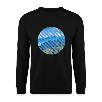 Alps Circle Hiking Mountains Gift Photo Holiday - Unisex Sweatshirt - black - Front - Alina (178cm) & Michal (187cm)