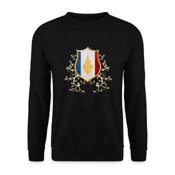 Frankreich Französisch Paris Frankreich Europa Eiffelturm - Unisex Pullover - Schwarz - Vorne - Alina (178cm) & Michal (187cm)