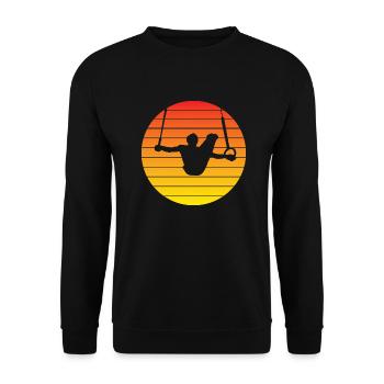 Gymnastique Exercices au sol Gymnastique Club de gymnastique Appareil gymnastique - Sweat-shirt Unisexe - noir - Devant - Alina (178cm) & Michal (187cm)