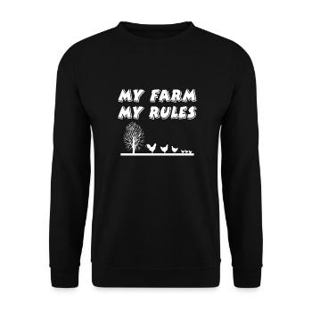 Ferme - Sweat-shirt Unisexe - noir - Devant - Alina (178cm) & Michal (187cm)
