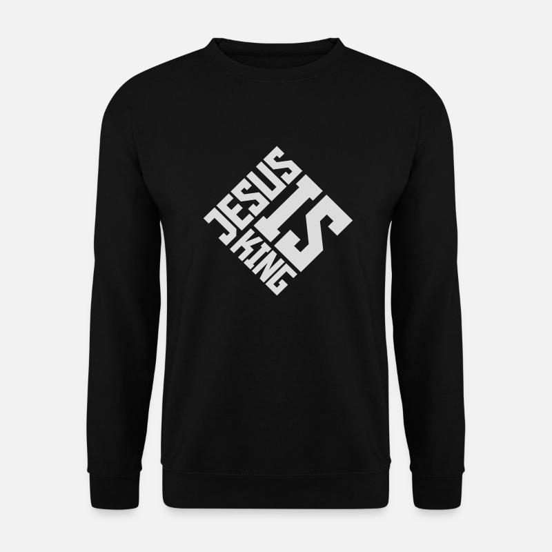 Citation de Jésus est roi - Sweat-shirt Unisexe - noir