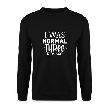 mummy - Unisex Sweatshirt - black - Front - Alina (178cm) & Michal (187cm)