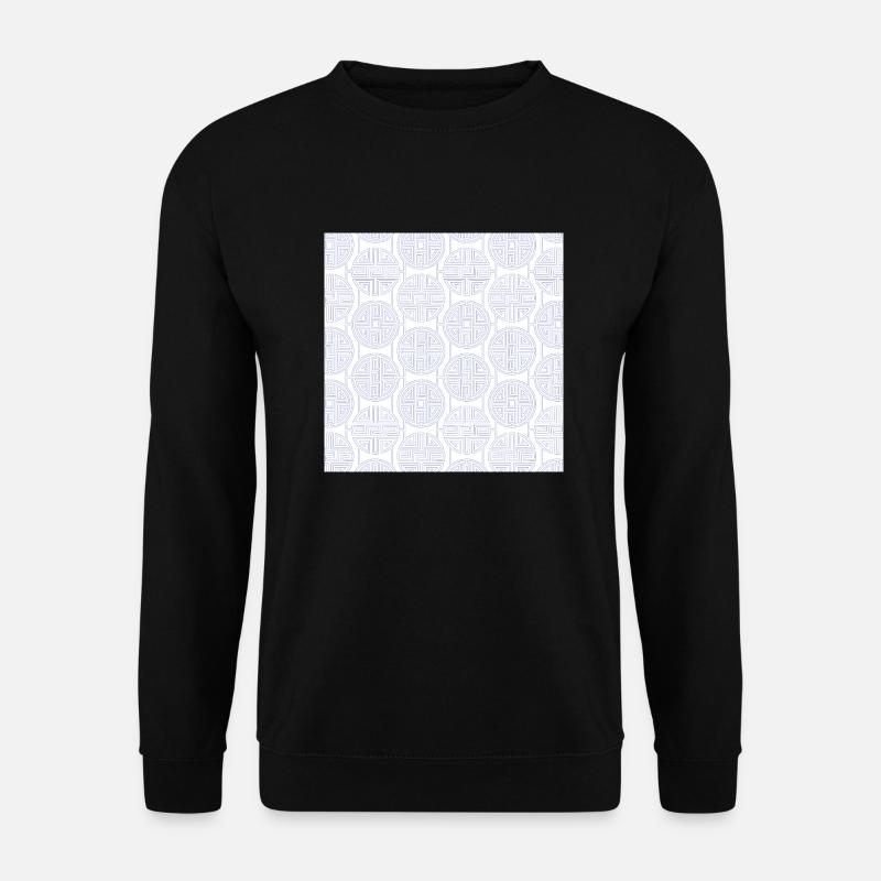 Chinesisches Muster - Unisex Pullover - Schwarz