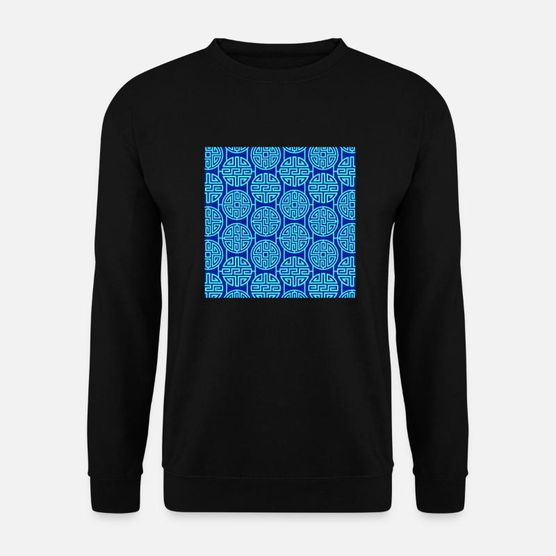Chinesisches Muster - Unisex Pullover - Schwarz